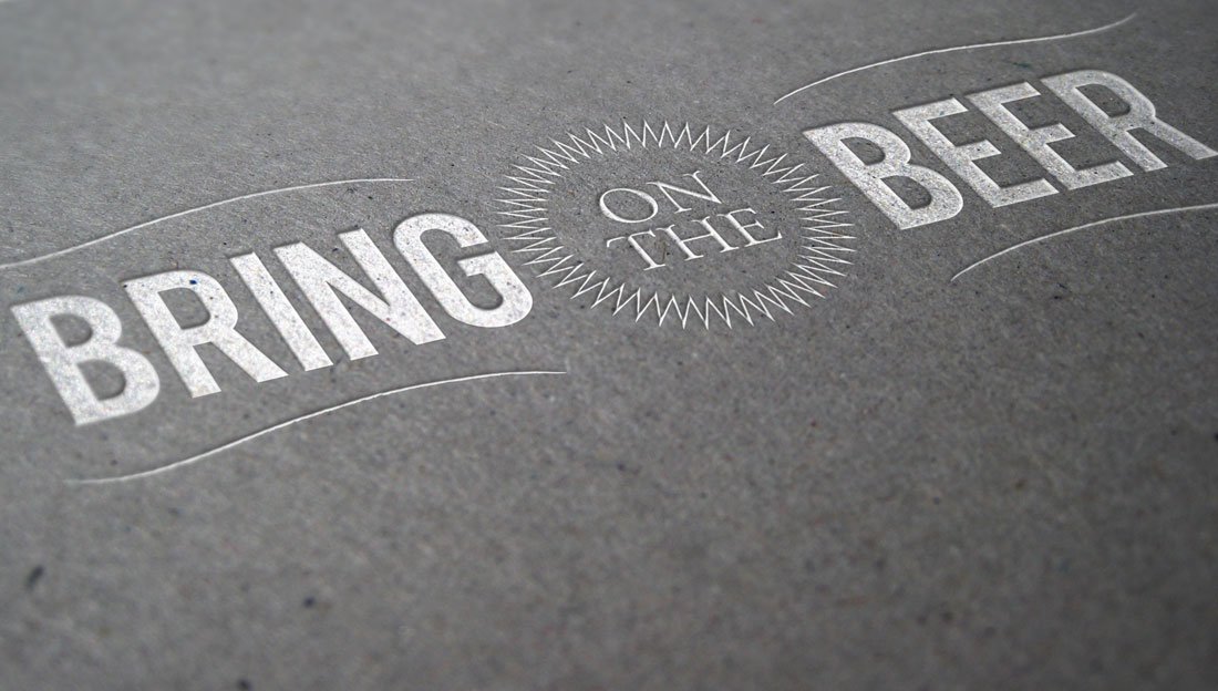 Bring on the Beer logo design lighter