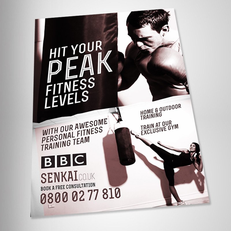 London Fitness Poster Design version 3 angled