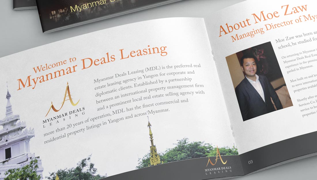 myanmar deals leasing booklet design inner pages