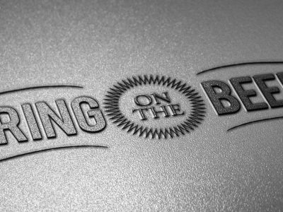 Bring on the Beer logo design raised